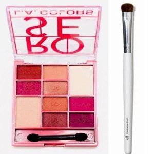 🎁 2/$10 NWT Nude Rose Eyeshadow Palette + e.l.f. Shadow Brush Set Duo